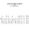 Traditional Christmas Carol Unto Us A Boy Is Born Musik Noten - Lead Sheet / Fake Book - 32495-0