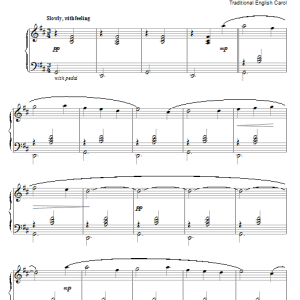 Traditional English Carol Sussex Carol (in the style of Erik Satie) Musik Noten - Piano Solo - 52015-0