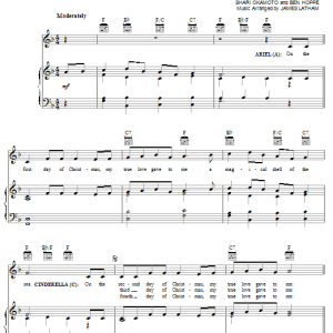 Traditional English Carol The 12 Days Of Christmas [Disney version] Musik Noten - Piano, Vocal & Guitar Chords - 53143-0