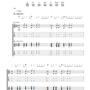 Travis Battleships Musik Noten - Guitar Tab - 38235-0