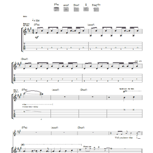 Travis Big Chair Musik Noten - Guitar Tab - 38245-0