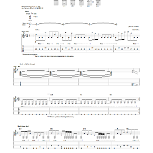 Trivium Through Blood And Dirt And Bone Musik Noten - Guitar Tab - 153568-0