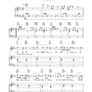 U2 The Ground Beneath Her Feet Musik Noten - Piano, Vocal & Guitar Chords - 13734-0