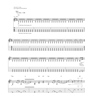 Van Halen Atomic Punk Musik Noten - Guitar Tab - 75483-0