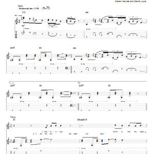 Warren Haynes Beautifully Broken Musik Noten - Guitar Tab - 84528-0