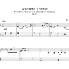 Wolfgang Amadeus Mozart Andante Theme K467 Musik Noten - Piano Solo - 18698-0