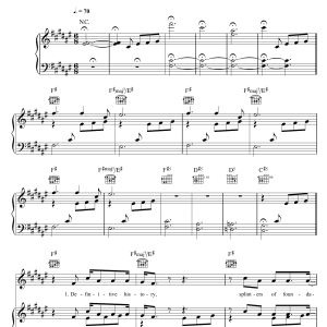 Augie March Definitive History Musik Noten - Piano, Vocal & Guitar Chords - 119372-0
