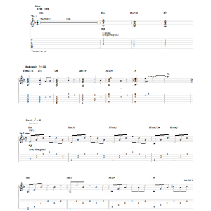 Avenged Sevenfold Acid Rain Musik Noten - Guitar Tab - 150563-0