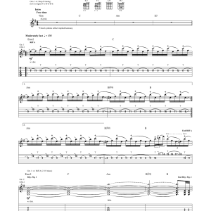 Avenged Sevenfold The Stage Musik Noten - Guitar Tab - 179241-0