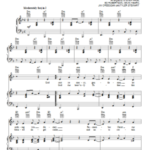 Barenaked Ladies and Sarah McLachlan God Rest Ye Merry Gentlemen/We Three Kings Musik Noten - Piano, Vocal & Guitar Chords - 150011-0