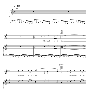 Bastille Weight Of Living, Pt. II Musik Noten - Piano, Vocal & Guitar Chords - 118465-0