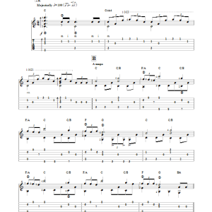 Ben Woolman Star Wars (Main Theme) Musik Noten - Solo Guitar - 151814-0