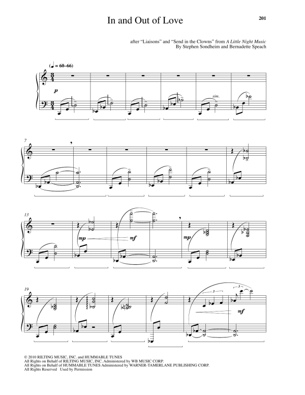 Bernadette Speach In And Out Of Love Musik Noten - Piano Solo - 179225-0