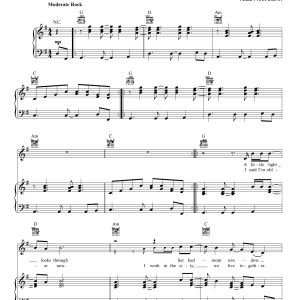 Big Head Todd & The Monsters Bittersweet Musik Noten - Piano, Vocal & Guitar Chords - 174991-0