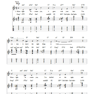 Bing Crosby Moonlight Becomes You Musik Noten - Piano Chords/Lyrics - 109517-0