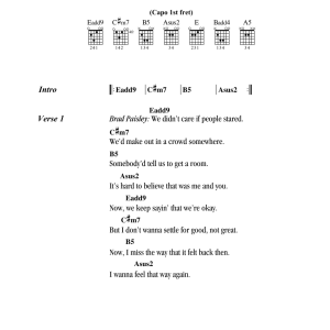 Brad Paisley Duet With Carrie Underwood Remind Me Musik Noten - Guitar Chords/Lyrics - 160555-0