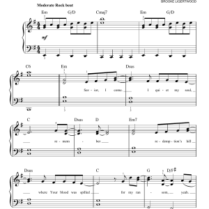 Brooke Ligertwood Lead Me To The Cross Musik Noten - Easy Piano - 164566-0