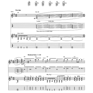 Bush Everything Zen Musik Noten - Guitar Tab - 162362-0