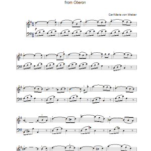 Carl Maria von Weber Song Of The Mermaids (from Oberon) Musik Noten - Piano Solo - 111243-0