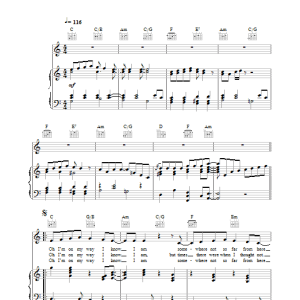Cat Stevens Sitting Musik Noten - Easy Piano - 150218-0