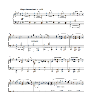 Cesar Franck Sonata For Violin & Piano In A Major, 1st Movement Musik Noten - Piano Solo - 117253-0