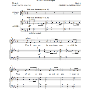 Charles McCartha My Soul, My Life, My All Musik Noten - SATB Choir - 86464-0
