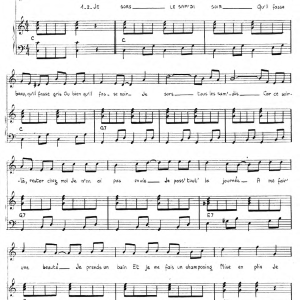 Charlotte Julian Je Sors Le Samedi Soir Musik Noten - Piano & Vocal - 119710-0