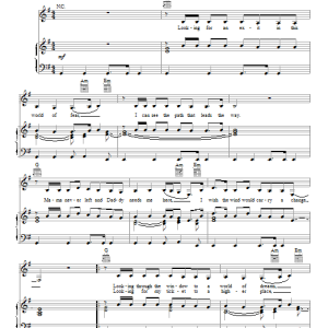 Christina Perri Burning Gold Musik Noten - Piano, Vocal & Guitar Chords - 154690-0