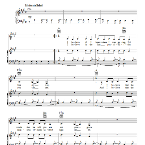 Christina Perri I Believe Musik Noten - Piano, Vocal & Guitar Chords - 154697-0