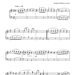 Christoph Willibald von Gluck Dance Of The Blessed Spirits (from Orfeo ed Euridice) Musik Noten - Easy Piano - 123591-0