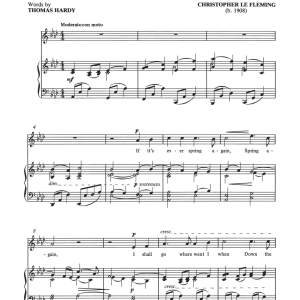 Christopher Le Fleming If It's Ever Spring Again Musik Noten - Piano & Vocal - 121455-0