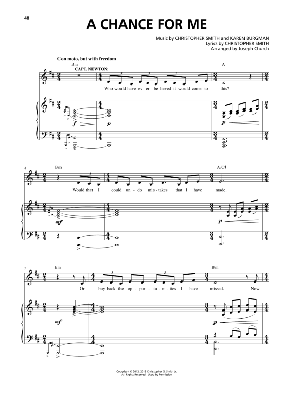 Christopher Smith A Chance For Me Musik Noten - Piano & Vocal - 165006-0
