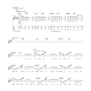 Coldplay Every Teardrop Is A Waterfall Musik Noten - Piano Chords/Lyrics - 110816-0