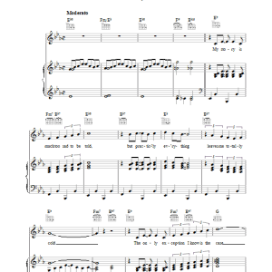 Cole Porter I Get A Kick Out Of You Musik Noten - Piano, Vocal & Guitar Chords - 110622-0