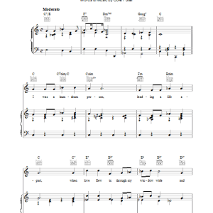 Cole Porter What Is This Thing Called Love? Musik Noten - Piano, Vocal & Guitar Chords - 110416-0