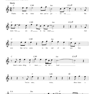 Commodores Three Times A Lady Musik Noten - Guitar Chords/Lyrics - 118257-0