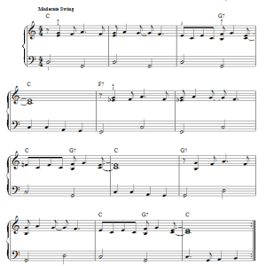Count Basie One O'Clock Jump Musik Noten - Piano, Vocal & Guitar Chords - 152562-0