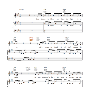 Craig David Rise and Fall Musik Noten - Piano Chords/Lyrics - 107400-0