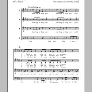 Deke Sharon Drive My Car Musik Noten - SATB Choir - 71314-0