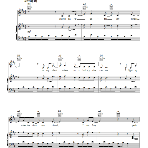 Demi Lovato Fire Starter Musik Noten - Piano, Vocal & Guitar Chords - 152824-0