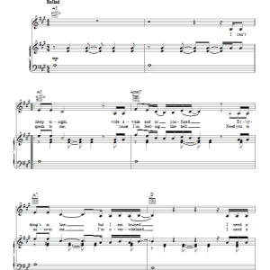 Demi Lovato Nightingale Musik Noten - Piano, Vocal & Guitar Chords - 152815-0