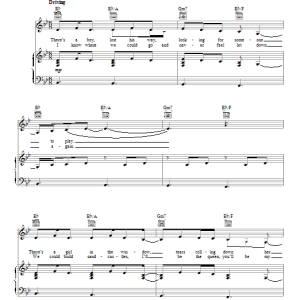 Demi Lovato Two Pieces Musik Noten - Piano, Vocal & Guitar Chords - 152825-0