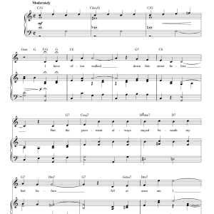 Dennis De Young On The Street Where You Live Musik Noten - Piano & Vocal - 179045-0