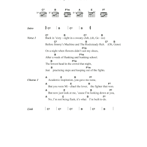 Dexy's Midnight Runners Geno Musik Noten - Guitar Chords/Lyrics - 116615-0