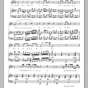 Didier Marouani Pacotille, Petite Fille Musik Noten - Piano & Vocal - 116574-0