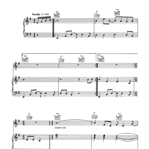 Dire Straits Ride Across The River Musik Noten - Piano, Vocal & Guitar Chords - 120386-0