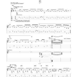 Dokken Unchain The Night Musik Noten - Guitar Tab - 151604-0