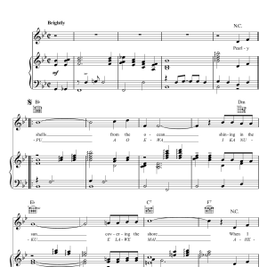 Don Ho Pearly Shells Musik Noten - Piano, Vocal & Guitar Chords - 121251-0