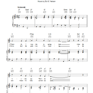 Donald Peers In A Shady Nook By A Babbling Brook Musik Noten - Piano, Vocal & Guitar Chords - 110603-0