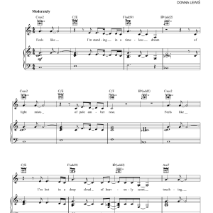 Donna Lewis I Love You Always Forever Musik Noten - Piano, Vocal & Guitar Chords - 157135-0